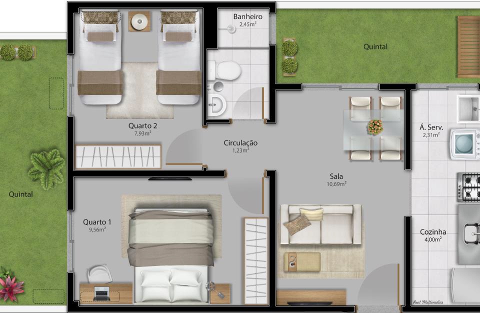 Apartamento térreo: maior espaço para pets e plantas