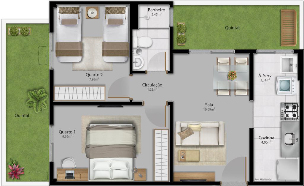 Apartamento térreo: maior espaço para pets e plantas