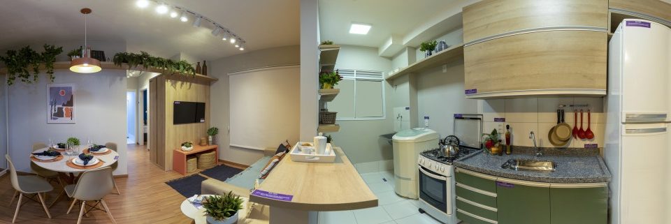 Procurando um apartamento decorado moderno? Conheça o do Vista Jardim!