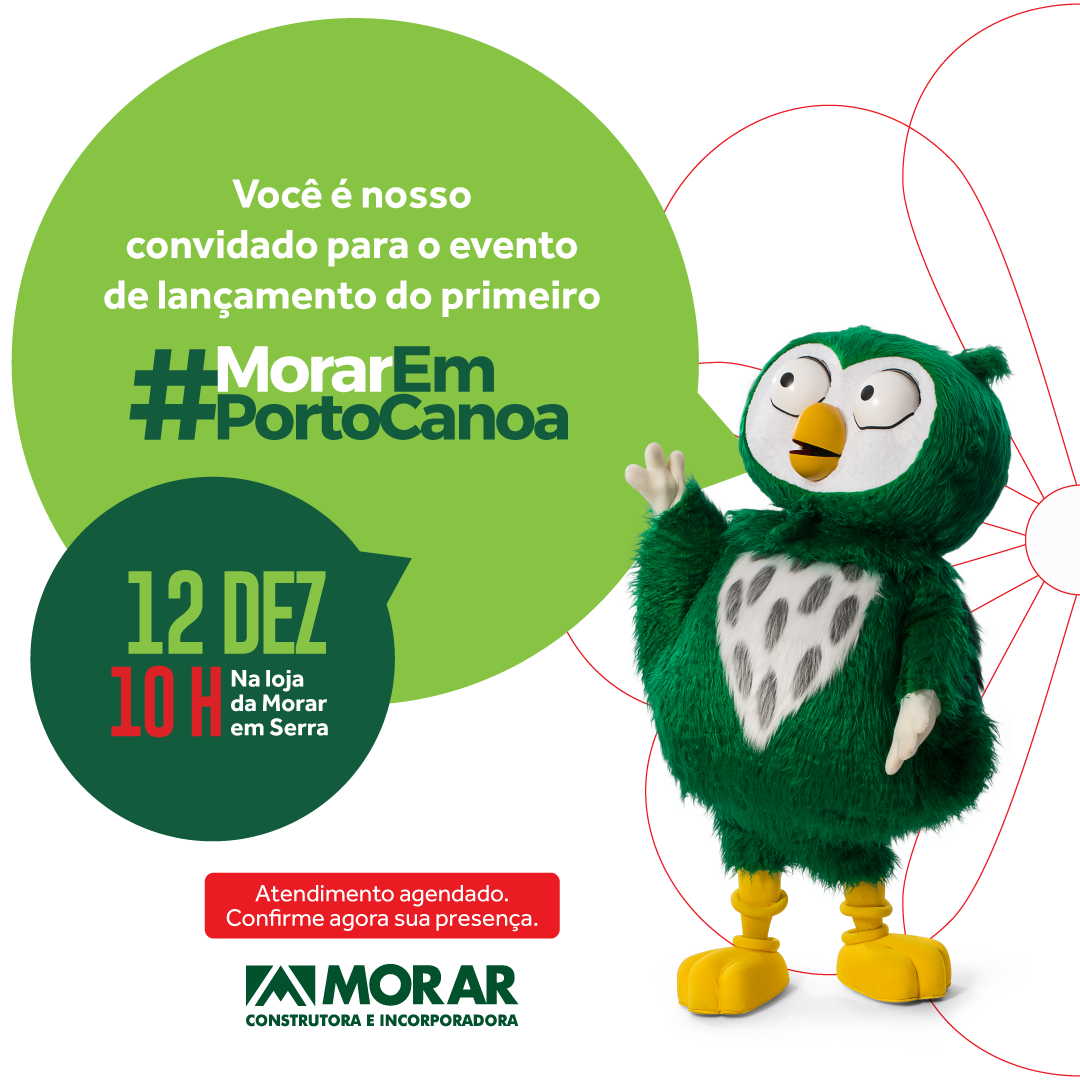 Vem aí mais uma #LiveMorarBem com 1º #MorarEmPortoCanoa: não perca!